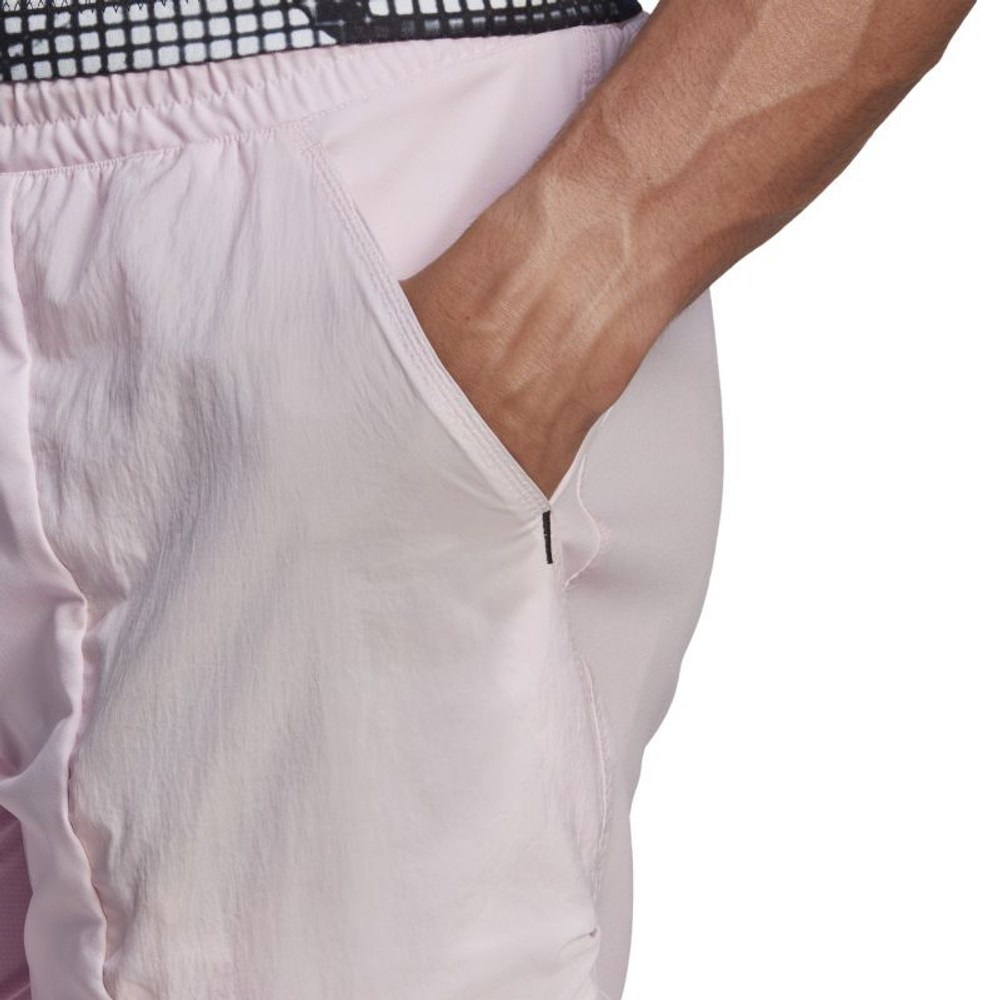 Мужские теннисные шорты Adidas US Series 2in1 7" - clear pink