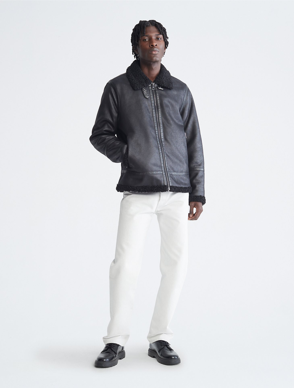 Куртка Calvin Klein Faux Shearling Sherpa Jacket Black