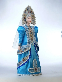 Кукла фарфоровая Русская снегурочка