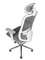 Кресло офисное Норден / Бэст вайт / Best white / белый пластик / серая сетка / серая ткань /база хром