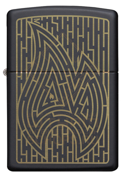 Зажигалка Zippo 49597 Maze Design, Black Matte