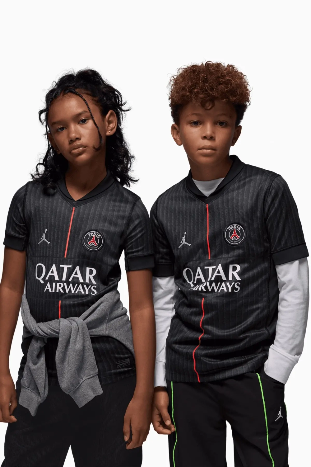 Футболка Nike PSG x Jordan 25/26 4th Stadium Junior - черный