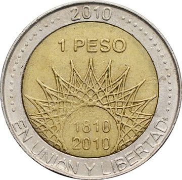 1 песо 2010 Аргентина «200 лет Аргентине: крепость Пукара де Тилькара»