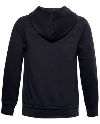 Кофта для мальчика теннисная Under Armour Rival Fleece Hoodie - черный