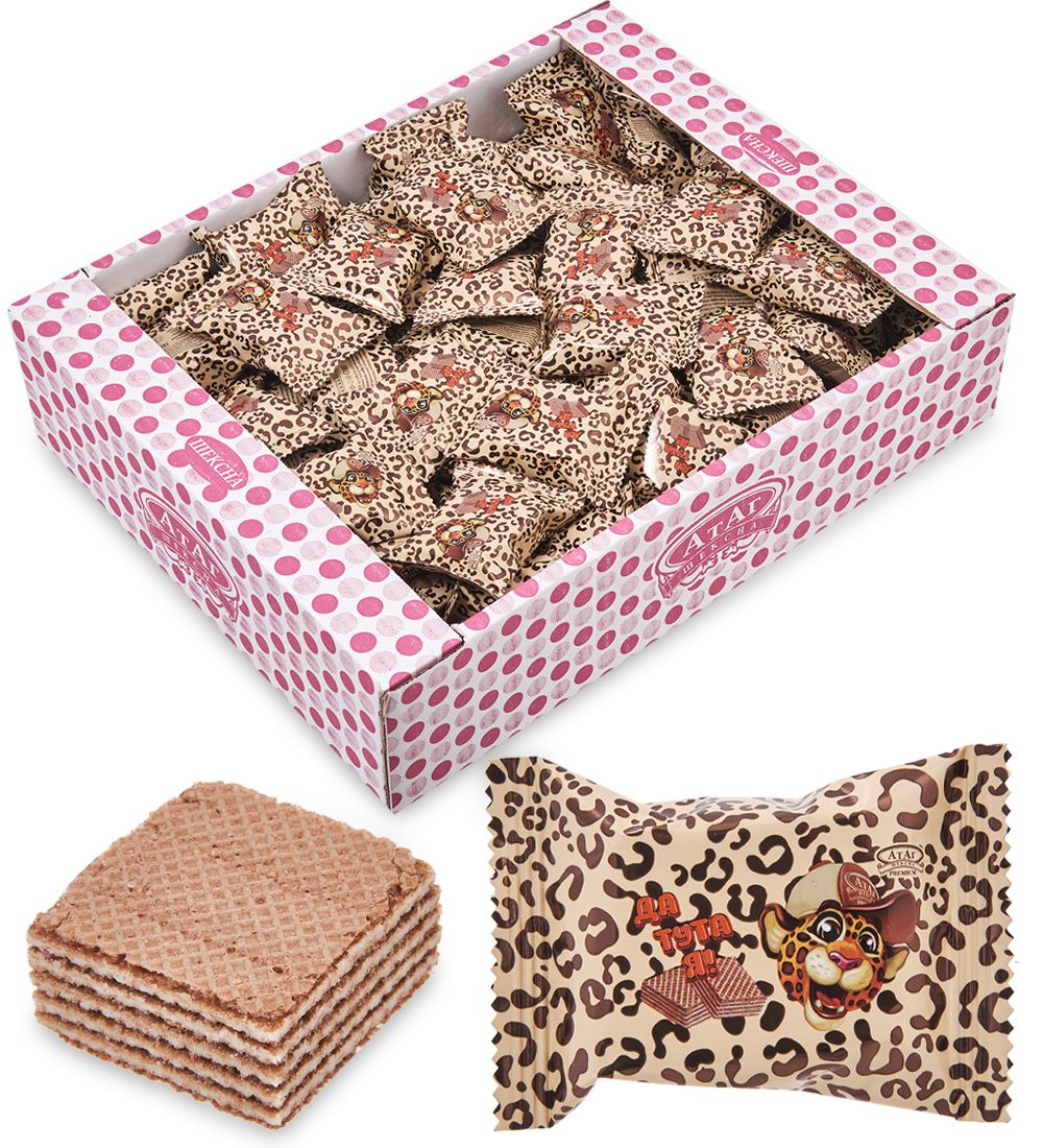 AT-100/3 Вафли неглазированные «Да тута я» 1 кг