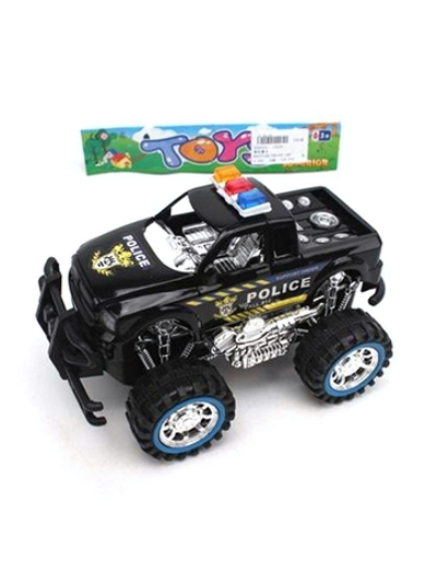 Машина инерц. "Джип полицейский" Цв. черный, пакет, в ассортименте