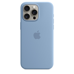 Силиконовый чехол для iPhone 15 Pro Max с MagSafe - Winter Blue