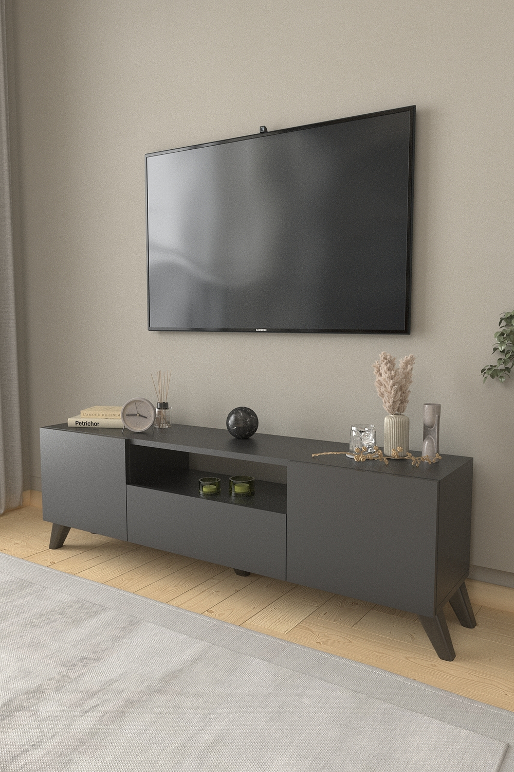 Декоративная тумба TV - антрацит