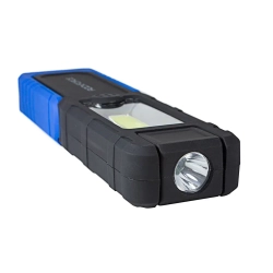Лампа светодиодная аккумуляторная(5W COB+1W,магнит,180гр.,250Lm,2000mAh,USB провод,время раб.3ч,время заряд.2-3ч,защита гнезда зарядки) RockForce##Rock FORCE RF-F-01402
