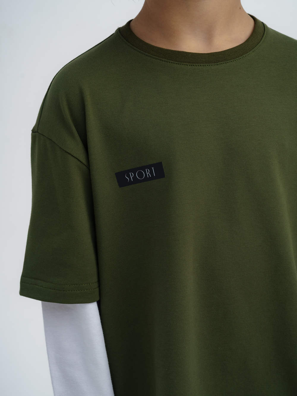 Лонгслив с двойным рукавом