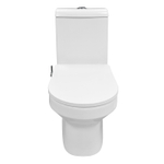 Унитаз-моноблок Azario Brusco AZ-1085B с крышкой-сиденьем микролифт, белый