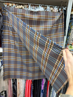 Ткань плательная в клетку (Италия) шерсть/вискоза/поламид ш-145см цена за 1 м