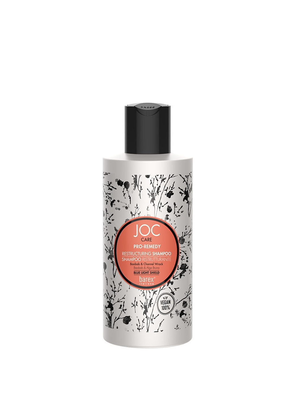 JOC CARE Восстанавливающий шампунь с баобабом и пельвецией желобчатой “PRO-REMEDY” 250мл