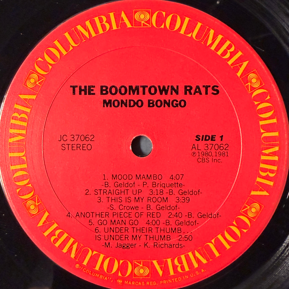 The Boomtown Rats ‎– Mondo Bongo (США 1981г.)