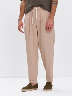 Штаны хлопковые с защипами