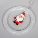 Гирлянда для дома БАХРОМА «С Новым Годом» ш2,5м* в0,45/0,65м 110 ламп LED, прозрачн.пров, 8 режимов, IP-20, Теплый белый (возможность соединения)