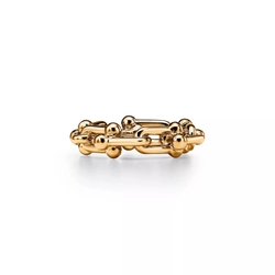 Кольцо из жёлтого золота 18k c бриллиантами, Tiffany 💠Hard Wear Small link