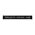 PP LOGO SCARF (BLACK/GREY)