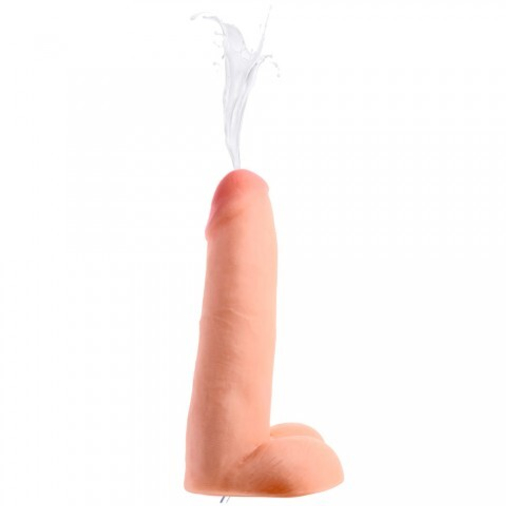 Фаллоимитатор Loadz с имитацией эякуляции (20,3×4,8 см), бежевый