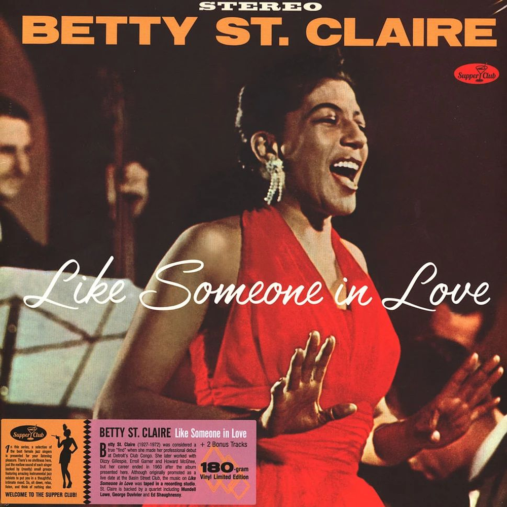 Betty St. Claire - Like Someone In Love: At Basin Street - Supper Club Numbered Edition - новая виниловая пластинка