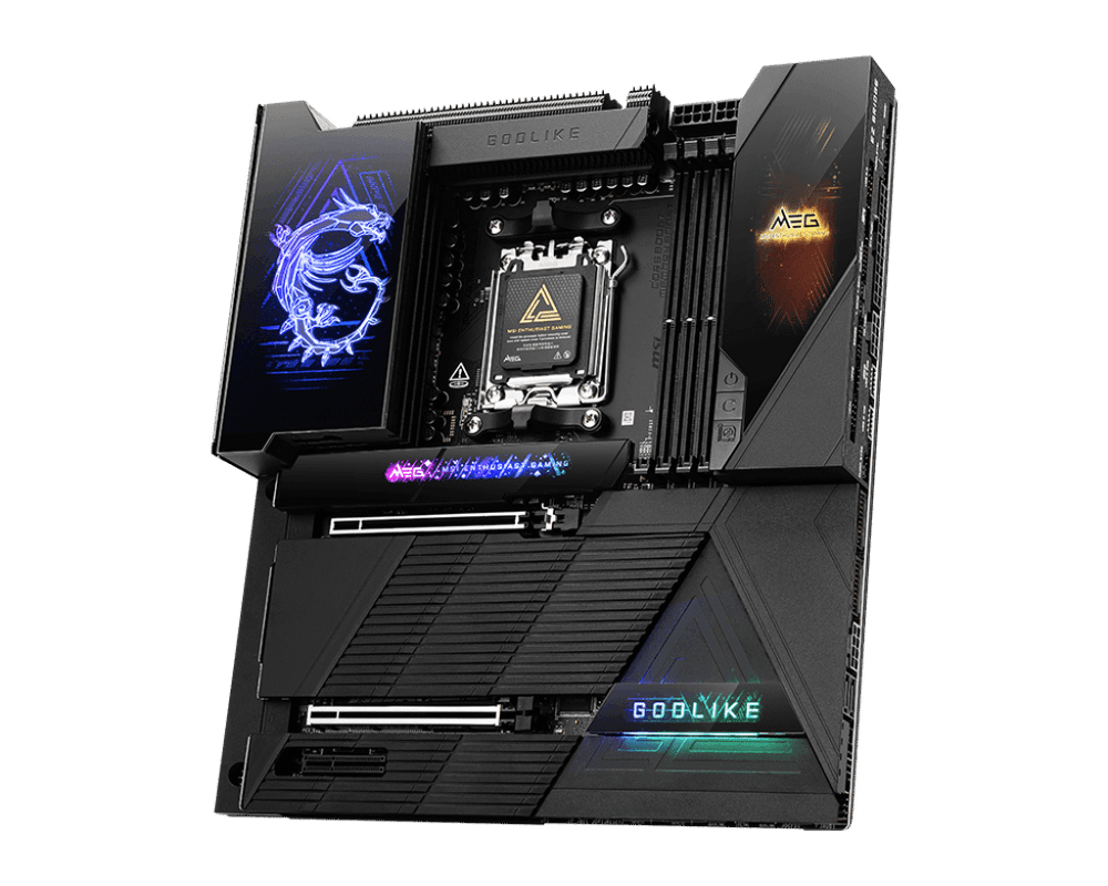 Материнская плата MSI MEG X870E GODLIKE AM5 4xDDR5 4xSATA3 RAID 7xM.2 7xType-C(2xDP) EATX