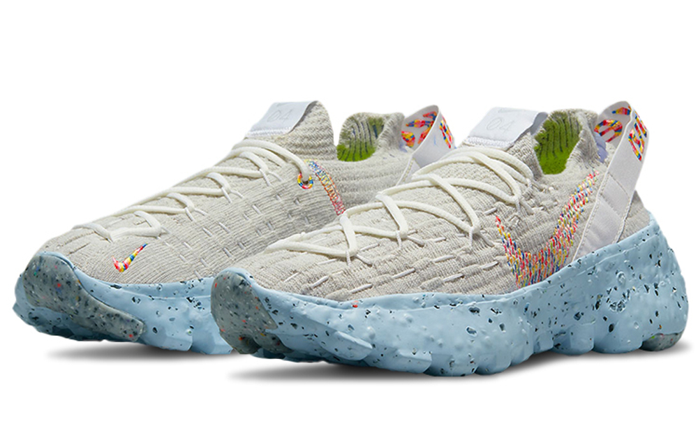 Кроссовки Nike Space Hippie 04 "White Multi" (Женская размерная сетка)