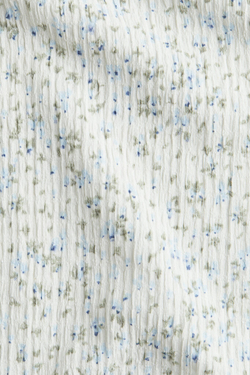 H&M Топ с пышными рукавами, белый