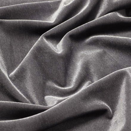 Бархат матовый сине-серый Ш-300 см. Арт. 777-15
