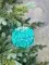 Винтажный шар Сокровища Посейдона - Порфира,10 см., бирюзовый, 1 шт., Christmas DeLuxe (86565)
