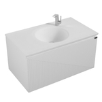 Тумба с раковиной Black&White Universe 90 см U918.900-2 glossy white