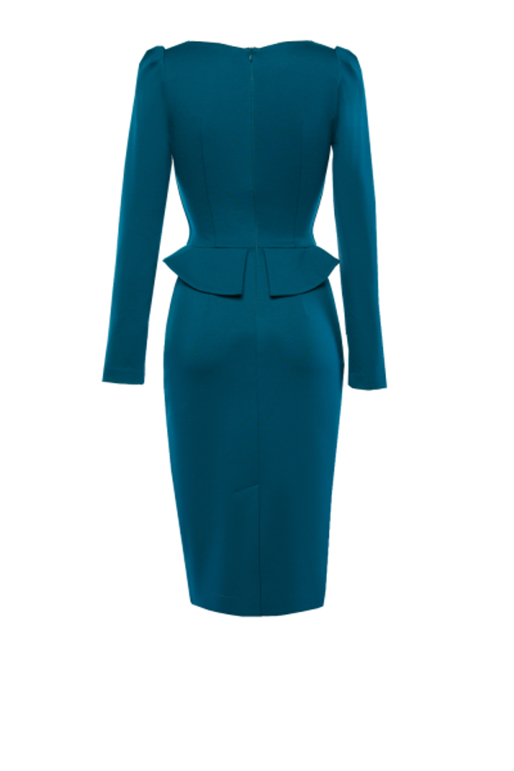 Платье футляр с баской 03-18FW