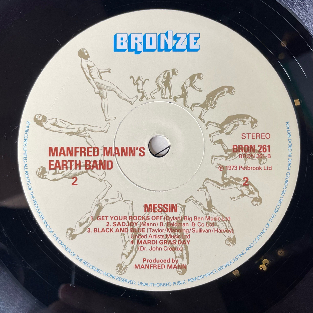 Винтажная виниловая пластинка LP Manfred Manns Earth Band Messin (Англия 1977)