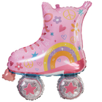 Шар Фольгированный Ролики розовые (Розовый)