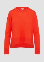 Вязаный свитер из кашемировой смеси с разрезами по бокам s.Oliver