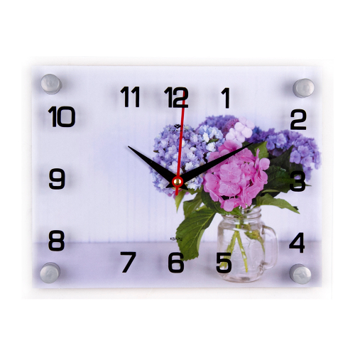 Часы настенные 2026-028 "Букет цветов"