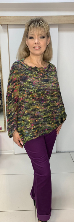 Буклированный  блузон-джемпер