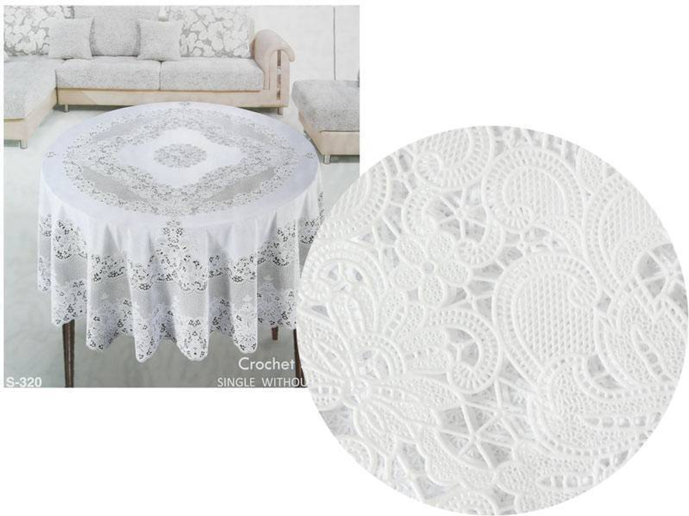 Скатерть круглая 150см CROCHET 60"