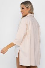 Рубашка классическая Аристократка (бежевая) Б14356-10М LT Collection