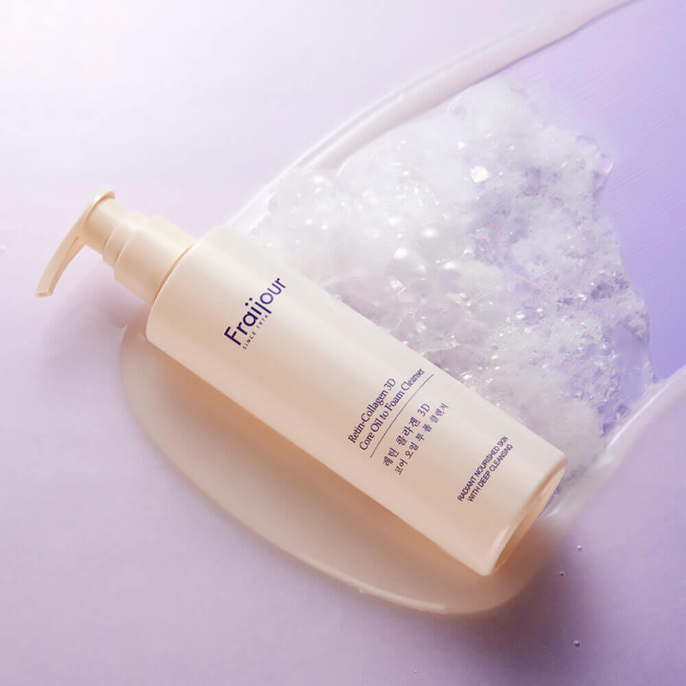Гидрофильное очищающее масло-пенка с коллагеном Fraijour Retin-Collagen 3D Core Oil to Foam Cleanser