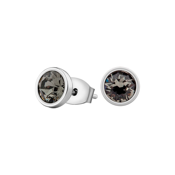 Серьги-пусеты Fiore Luna Black Diamond SWE297 BLD S