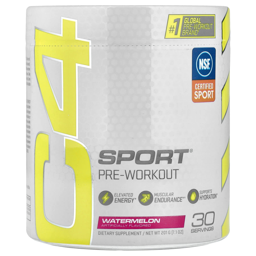 C4 / Cellucor, C4 Sport®, предтренировочный комплекс, со вкусом арбуза, 201 г (7,1 унции)