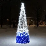 Светодиодная елка-конус "Звездная"