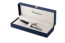 Шариковая ручка Waterman Hemisphere Entry Point Stainless Steel with Black Lacquer в подарочной упаковке