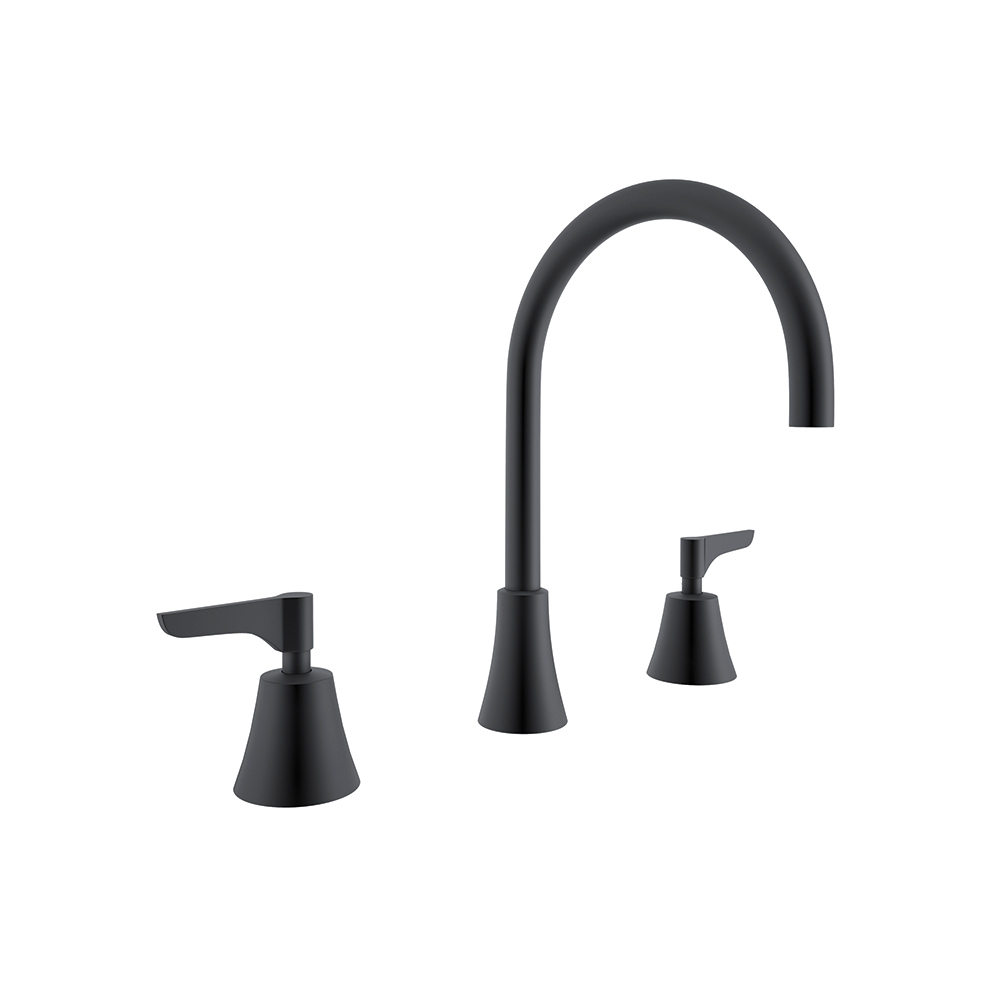 Смеситель для раковины на 3 отверстия ADAGIO 914901MLNM чёрный