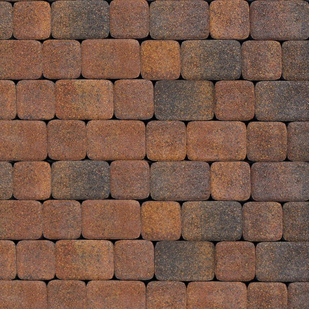 Тротуарная плитка КЛАССИКО - Листопад гранит Арабская ночь, комплект из 2 видов плит