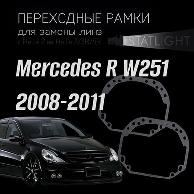 Переходные рамки для замены линз на Mercedes R W251 2008-2011