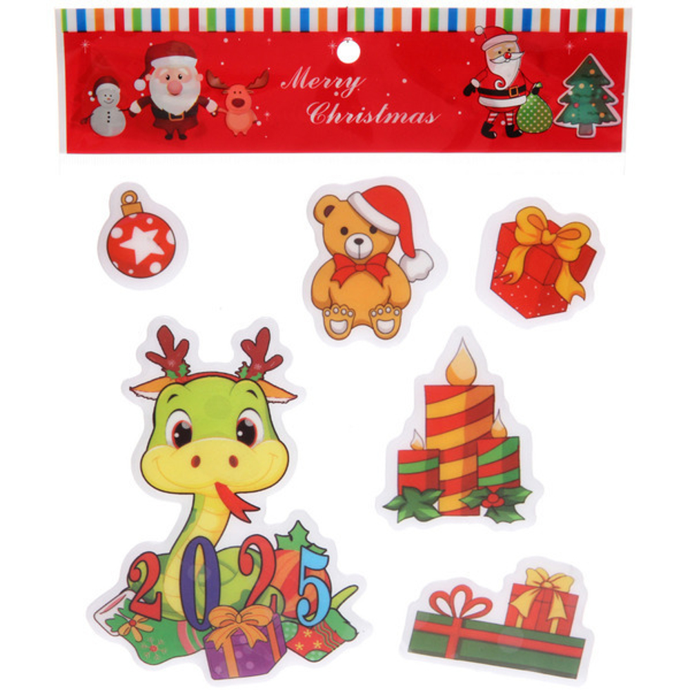 Набор наклеек «Новогодний подарочек» 20*20 см, в ассортименте