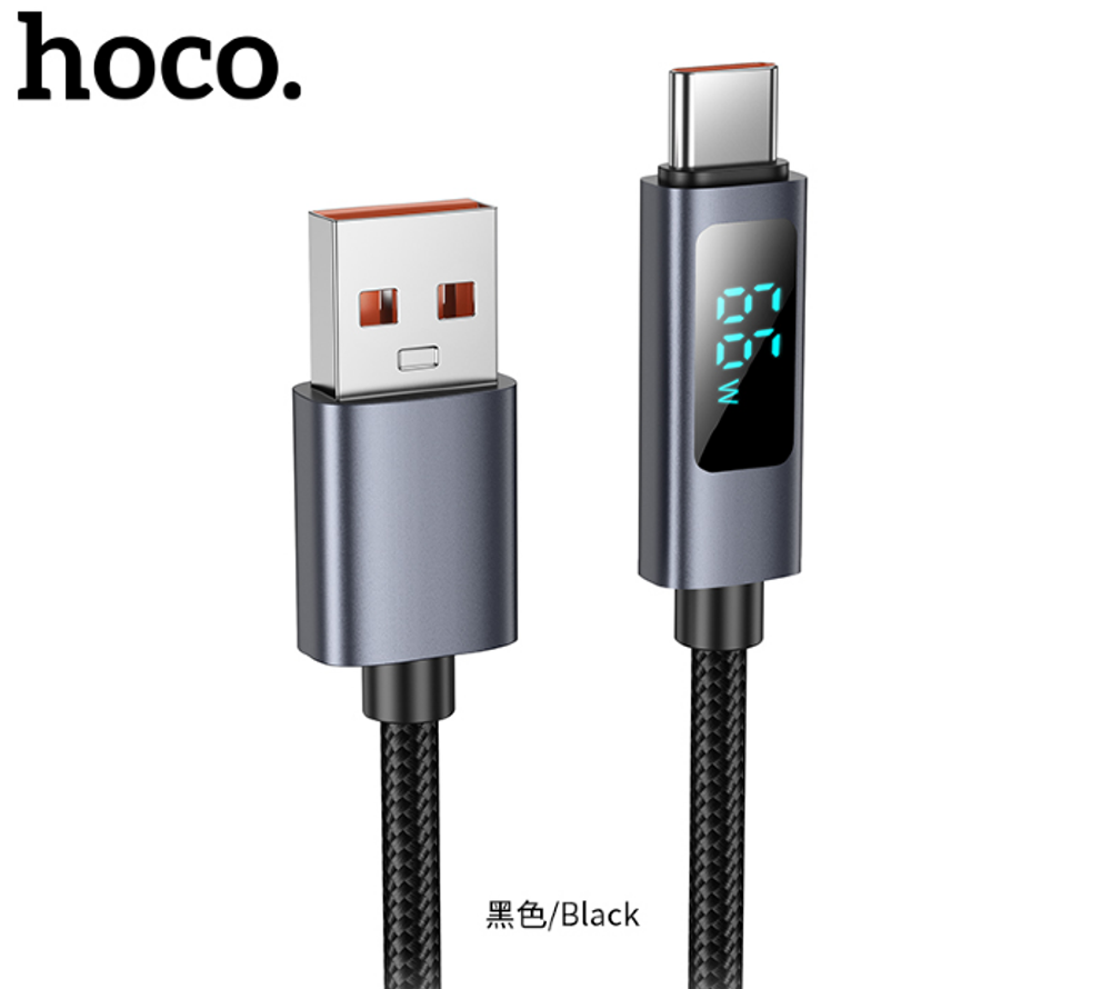Кабель HOCO X112 Favor 5A charging data cable with display Type-C