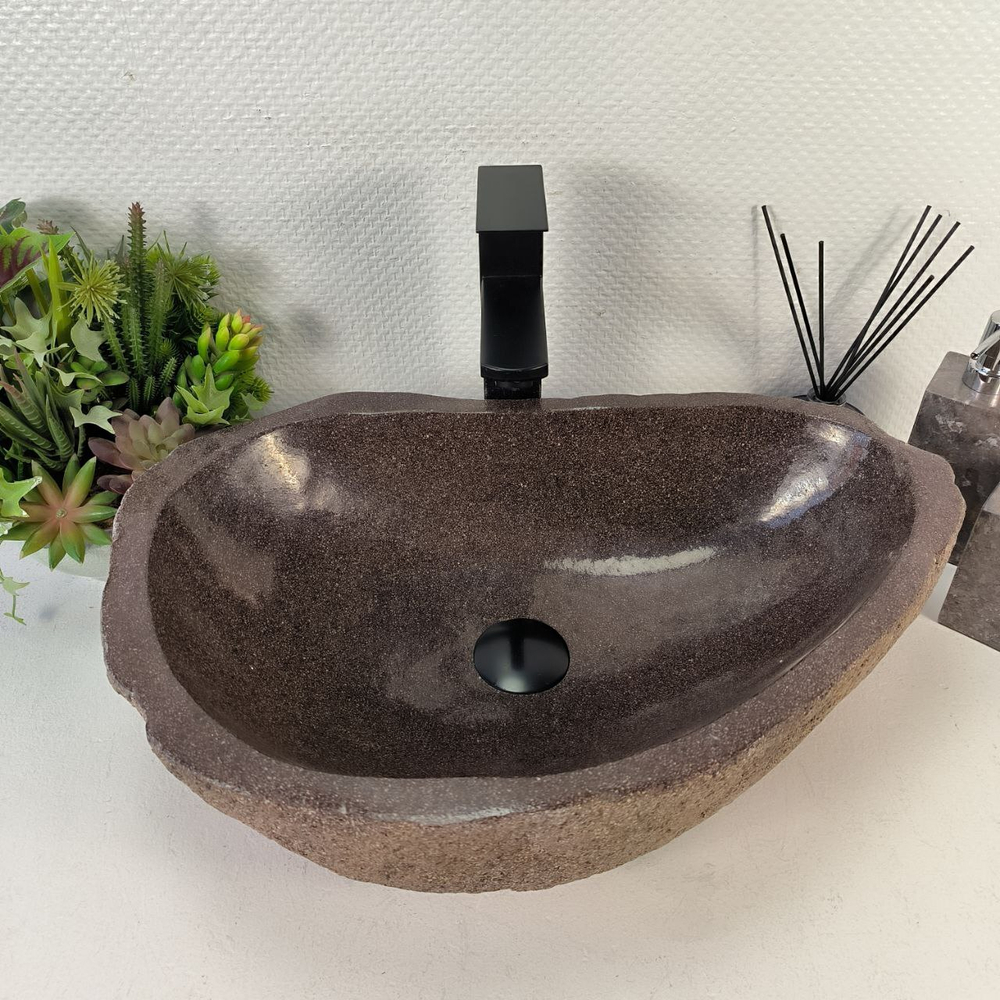 Раковина из речного камня RS-65568 53*37*15 0857