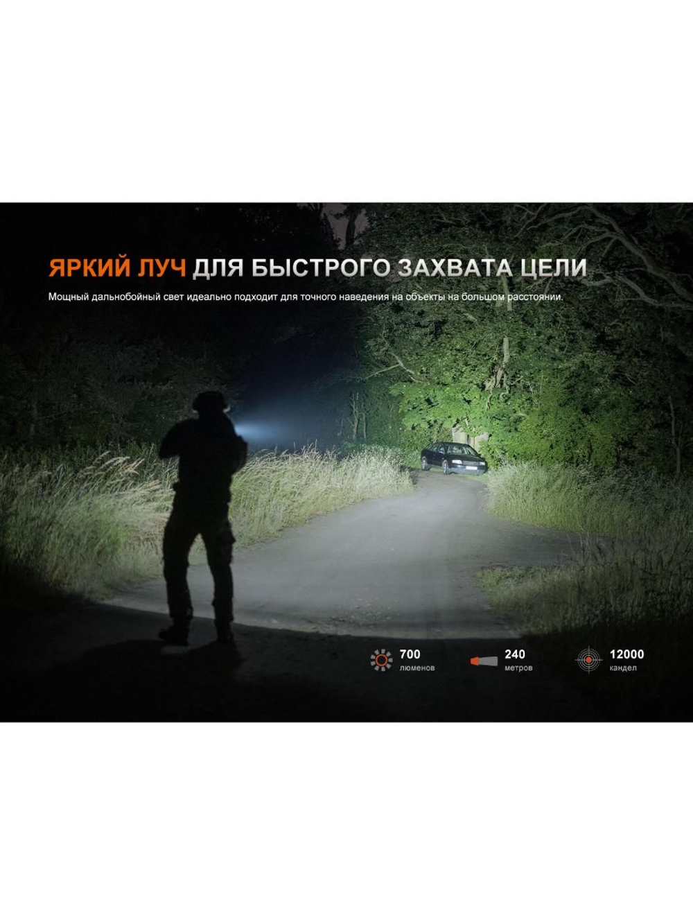 Фонарь Fenix тактический GL07 700 люмен